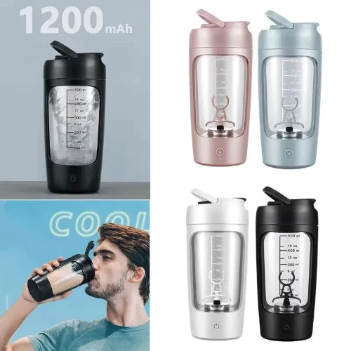 650ML Automatic Rechargeable Mixing Cup for Protein Powder - Portable Multifunctional Shaker for Sports and Fitness